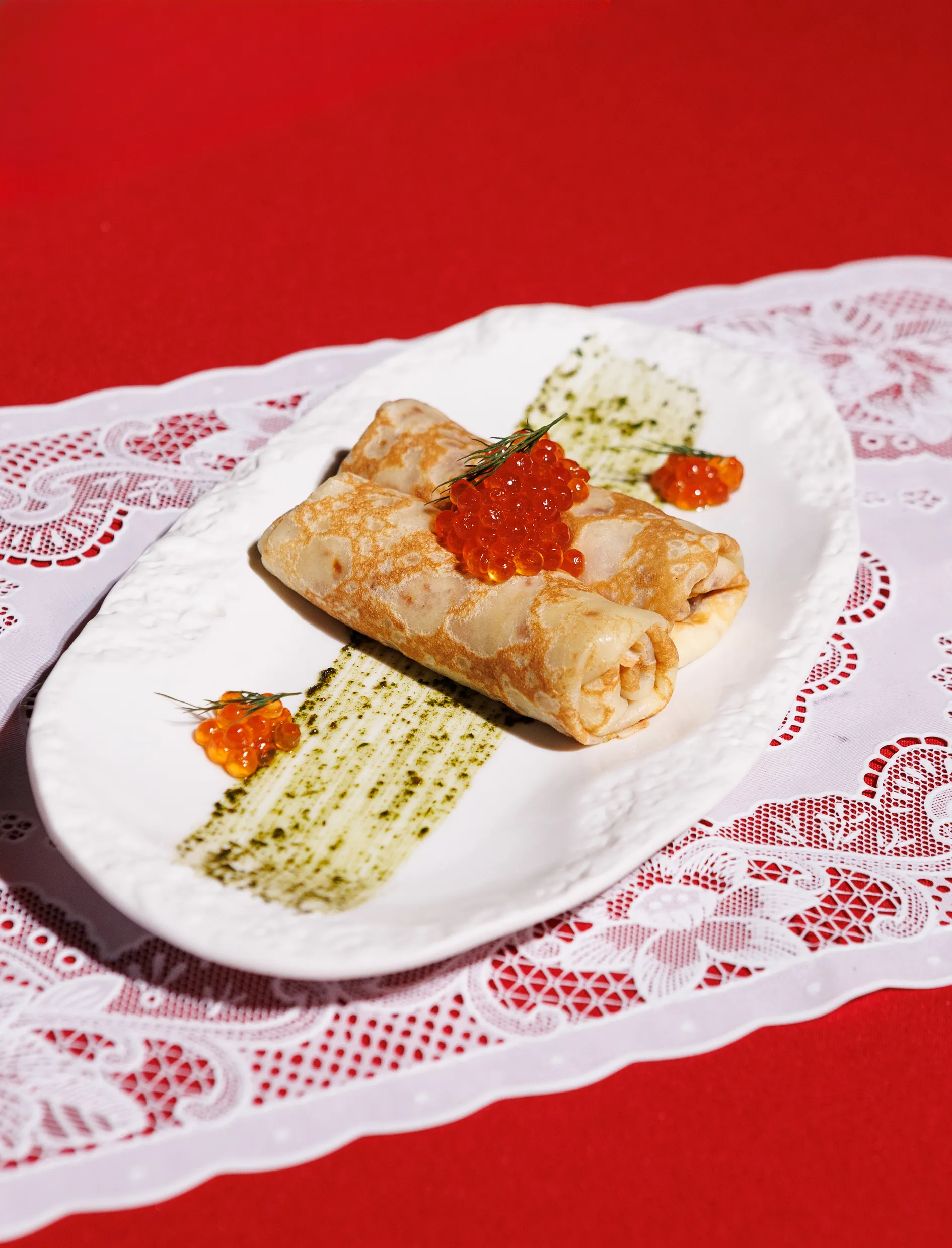 Блины с икрой